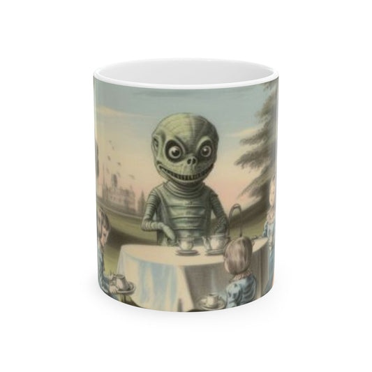 Ceramic Mug 11oz alien tea